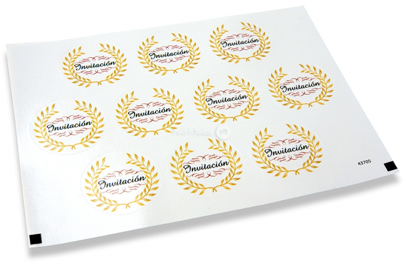 Pastilles adhésives thème fête - invitación