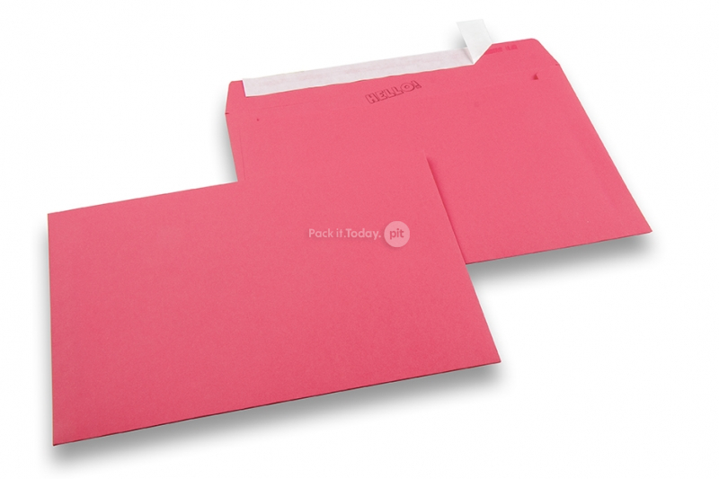 Farbige Couverts Papier - Rosa, 162 x 229 mm 