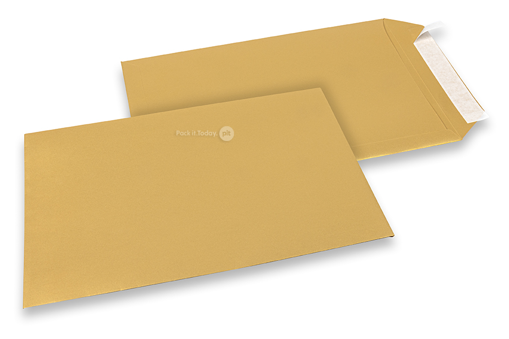 Farbige Couverts Papier - Gold metallic, 229 x 324 mm 