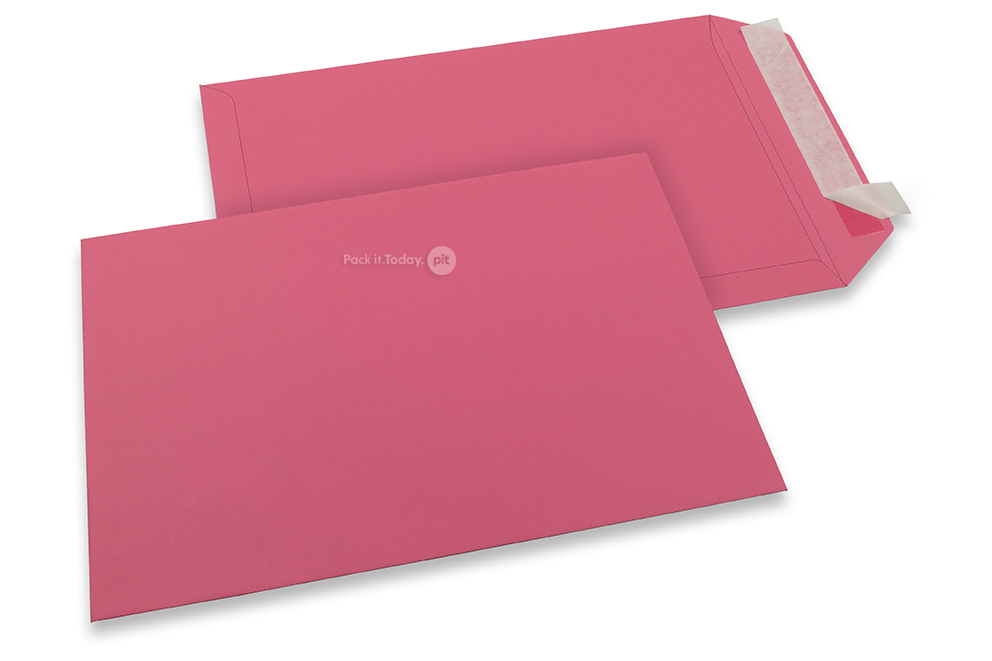 Farbige Couverts Papier - Rosa, 229 x 324 mm 