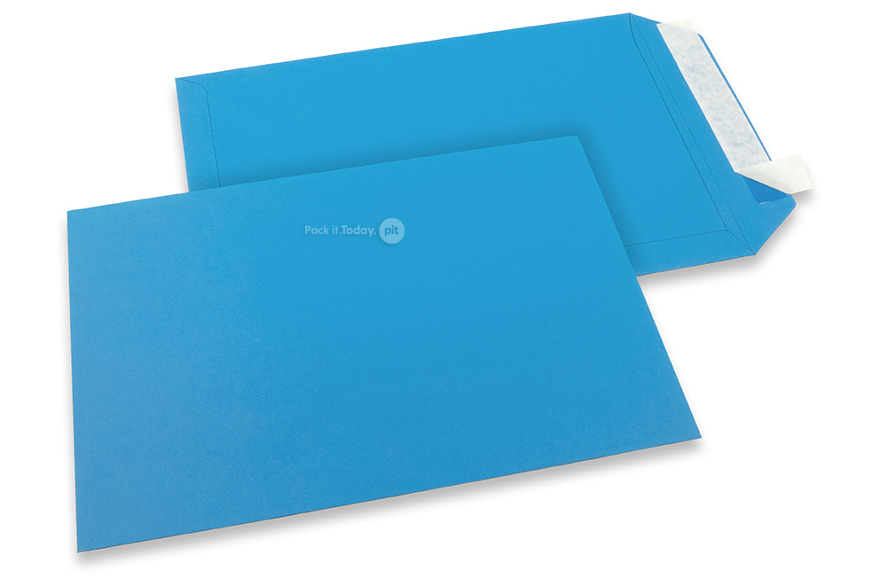 Farbige Couverts Papier - Meerblau, 229 x 324 mm
