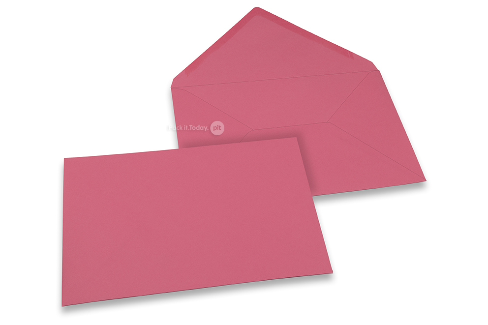 Farbige Couverts  für Glückwunschkarten  - Rosa, 162 x 229 mm