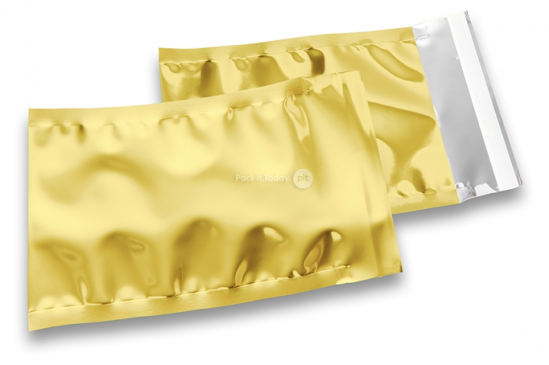 Goldene Metallic Foliencouverts - 114 x 162 mm