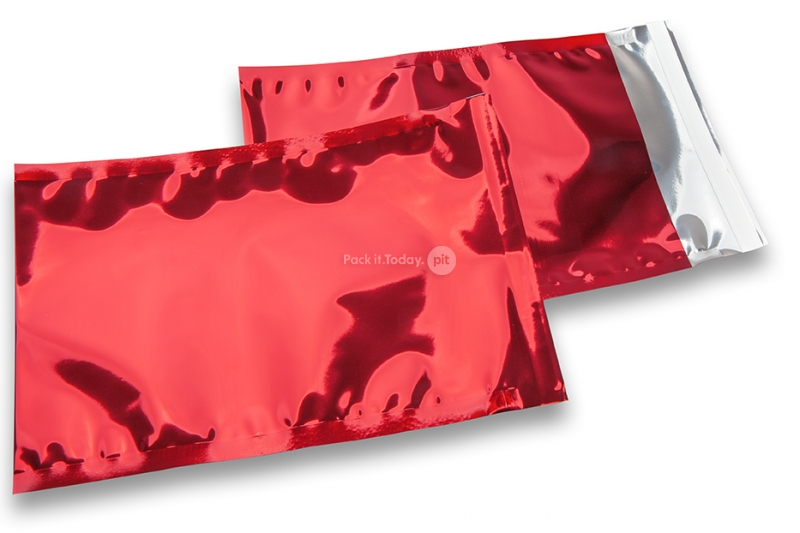 Rote Metallic Foliencouverts - 162 x 229 mm