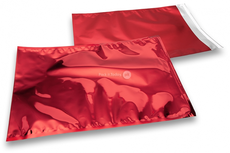 Rote Metallic Foliencouverts - 229 x 324 mm