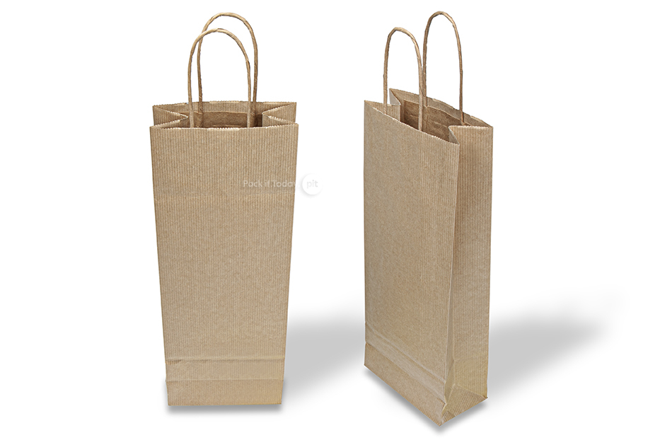 Sacs à vin en papier - marron