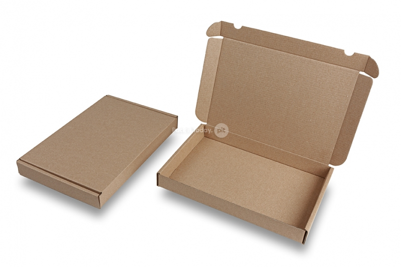 Boîte postale pliante extra-plate - marron