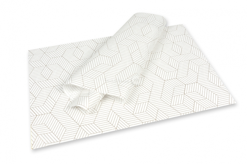 Papier de soie - cubes d'or