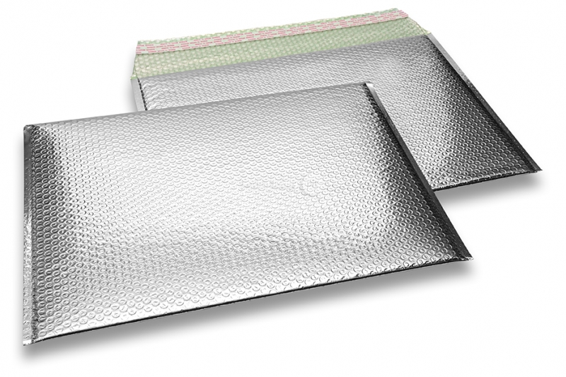 Enveloppes à bulles ECO métallique - argent 320 x 425 mm