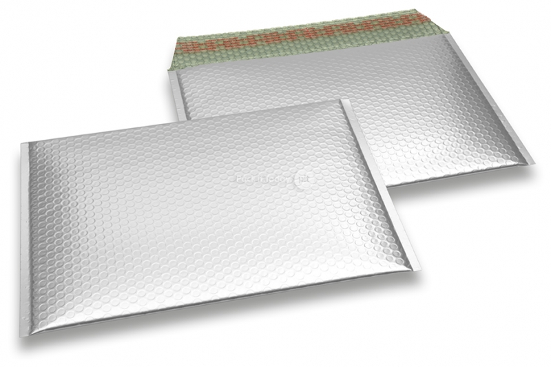 Luftpolstertaschen matt metallic umweltfreundlich - Silber 235 x 325 mm