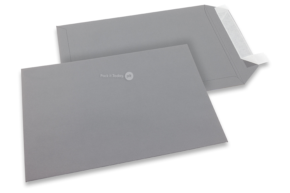 Farbige Couverts Papier - Grau, 229 x 324 mm