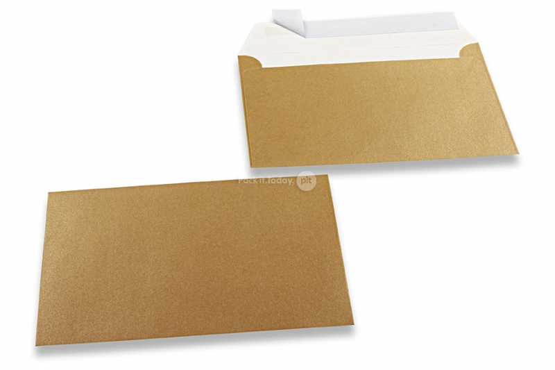 Enveloppes de couleurs nacrées - Or, 114 x 162 mm