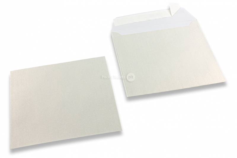 Weiss Couverts mit Perlmutteffekt - 155 x 155 mm
