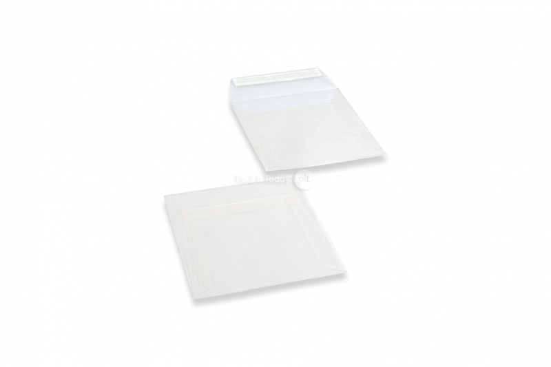 Transparente Couverts Weiß - 160 x 160 mm