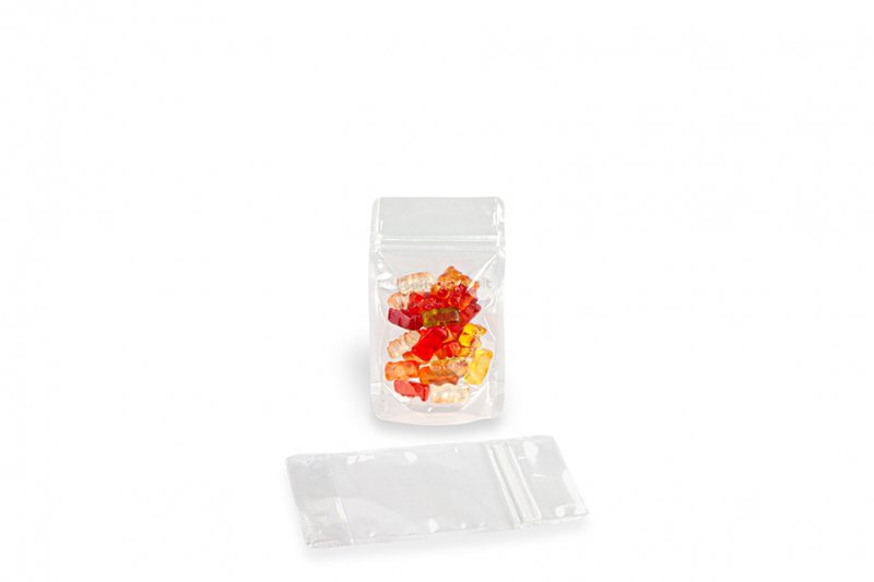 Standbodenbeutel transparent - 85 x 145 x 50 mm, 100 ml