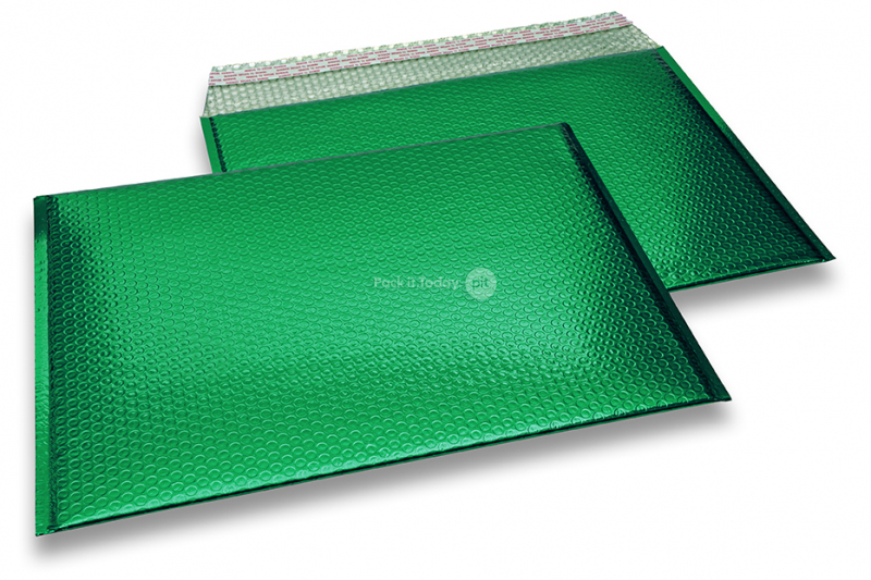 Luftpolstertaschen metallic umweltfreundlich - Grün 320 x 425 mm
