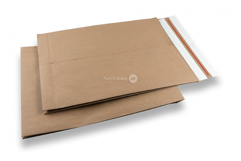 Wiederverschließbare Versandtaschen Papier - 380 x 480 x 80 mm