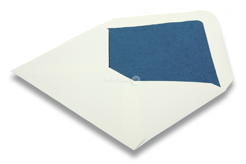 Gefütterten couverts Elfenbein - Blau gefüttert