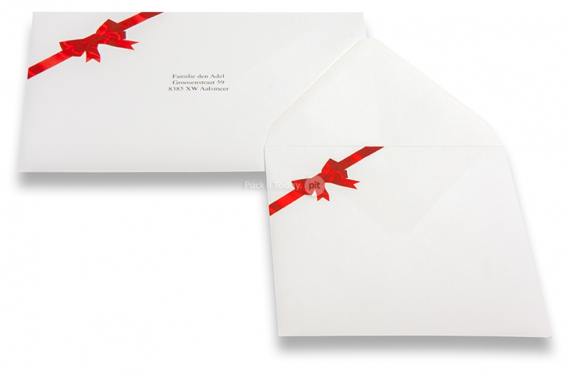 Kerstkaart enveloppen - strik