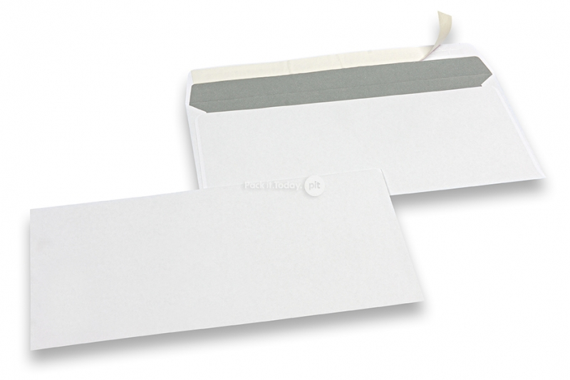 Couverts Standard weiß, 110 x 220 mm (DL), 80 Gramm, haftklebeverschluß, Gewicht pro Stück ca. 4 Gr.