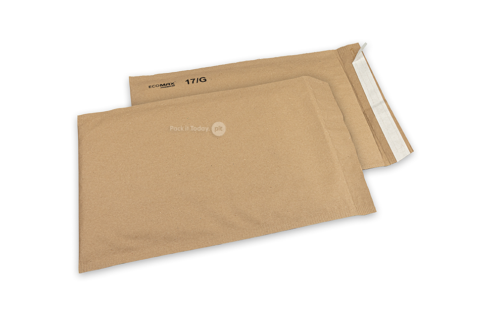 Luftpolstertaschen aus Papier – Ecomax - 230 x 340 mm, 17/G, Braun
