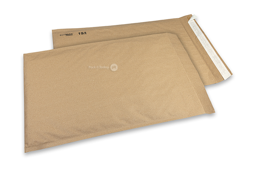 Enveloppes à bulles en papier Ecomax - 300 x 445 mm, 19/I, marron