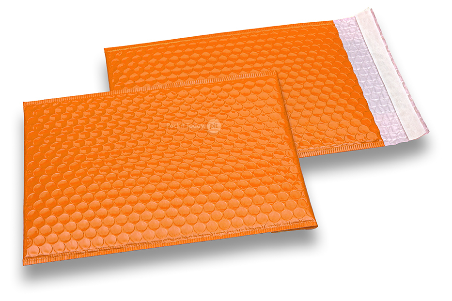 Enveloppes à bulles brillantes - Orange