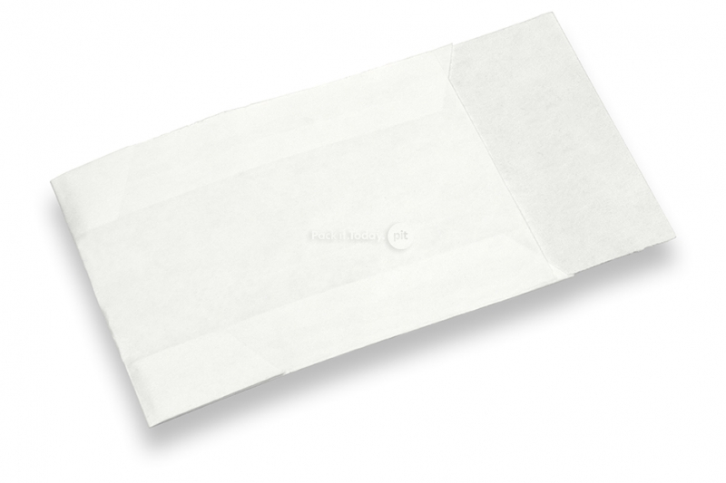 Weiße Lohntüten aus Kraftpapier - 45 x 60 mm